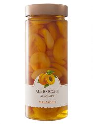 Marzadro Vaso Frutta Albicocche - Aprikosen Likr 0,35 Liter mit Frchten