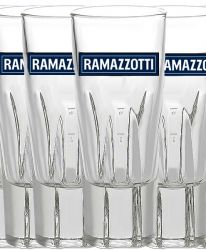 Ramazzotti 6 Glser mit Eichstrich 2cl und 4cl