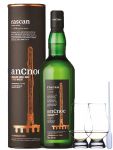 AnCnoc RASCAN Limited Edition Single Malt Whisky 0,7 Liter + 2 Glencairn Glser + Einwegpipette