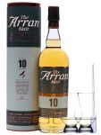 Arran 10 Jahre Single Malt Whisky 0,7 Liter + 2 Glencairn Glser + Einwegpipette