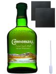 Connemara Peated Single Malt 0,7 Liter + 2 Schieferuntersetzer 9,5 cm + Einwegpipette 1 Stck
