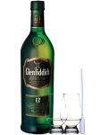 Glenfiddich 12 Jahre Single Malt Whisky 0,7 Liter + 2 Glencairn Glser und Einwegpipette