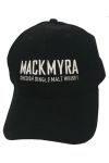 Mackmyra Basecap schwarz mit weiem Logo