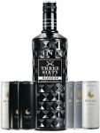 Three Sixty Vodka Mix Paket 1 x 0,7L Black 42 Vodka + 3 x jew. 2 Dosen 0,25 Liter 28 Black Schwarz, Grau und Wei