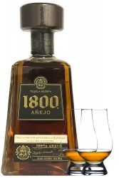 1800 Jose Cuervo Tequila Anejo 0,7 Liter + 2 Glencairn Gläser