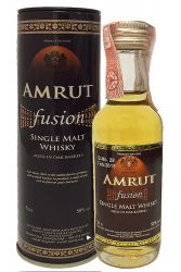 Amrut Fusion Indischer Whisky 0,05 Liter Miniatur