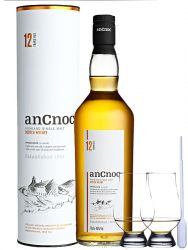 AnCnoc 12 Jahre Single Malt Whisky 0,7 Liter + 2 Glencairn Glser + Einwegpipette