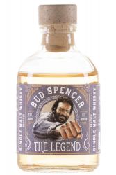 Bud Spencer Legend PEATED (blaues Label) Single Malt Whisky 49 % 0,05 Liter Miniatur
