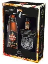 Havana Club in GP mit 1 Glas und 1 Essences Anejo 7 Jahre 0,7 Liter