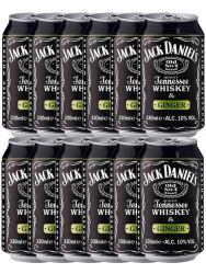Jack Daniels & Ginger in Dose 12 x 0,33 Liter