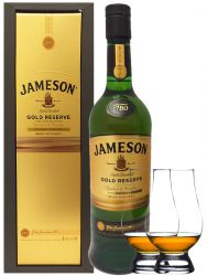 Jameson Gold Reserve 0,7 Liter + 2 Glencairn Glser