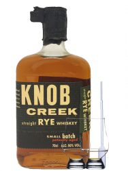 Knob Creek RYE Kentucky Straight Bourbon 0,7 Liter + 2 Glencairn Glser + Einwegpipette 1 Stck