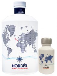 Nordes Atlantic Gin Set 1 x 0,7 Liter und 1 x 0,05 Liter Miniatur