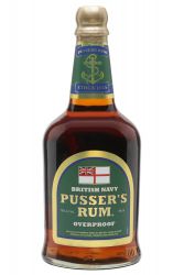 Pussers British Navy Rum Super Overproof 75 %  grnes Label 0,7 Liter