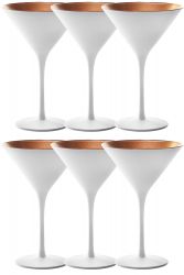 Stlzle Cocktail-und Martiniglas Elements Serie 6 Glser in wei/bronze - 1400025EL088