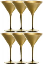 Stlzle Cocktail-und Martiniglas Elements Serie 6 Glser in Gold 1400025/019
