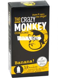 The Crazy Monkey Condoms Banane 12er Schachtel