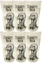 Wild Turkey LONGDRINK Glas 6 Stck mit Eichstrich 2 und 4 cl
