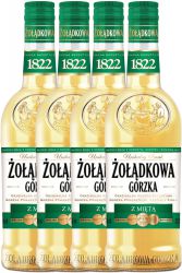 Zoladkowa Gorzka MINZE Wodka 34 % - 4 x 0,5 Liter