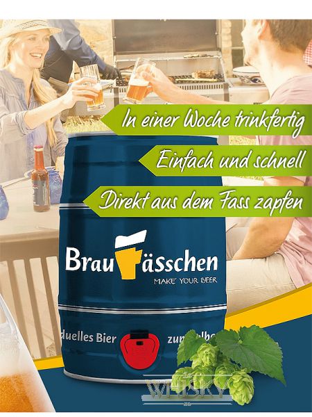 Bierbrauset Braufässchen Geburtstagsbier - 5 Liter Fass