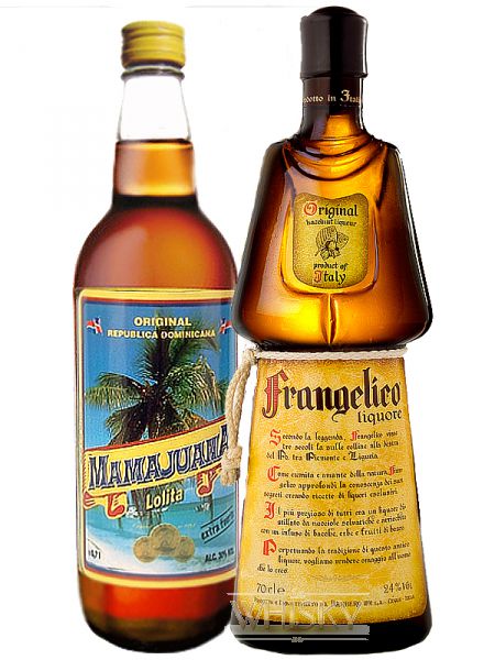 Frangelico Haselnuss Likör 0,7 Liter + 1 x Mamajuana Rum Likör 0,7 Liter -  1aWhisky - Ihr Whisky, Rum, Vodka Online Shop rund um die