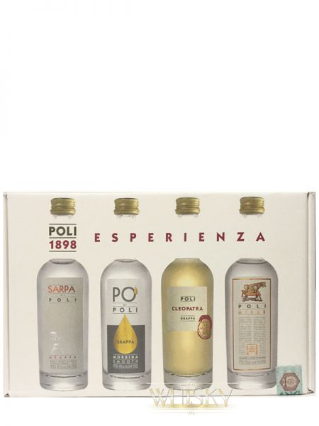 - - x Ihr rund um 4 1aWhisky Shop Online Rum, Geschenkpack die Poli mit Vodka Jacopo 50ml Esperienza Whisky,