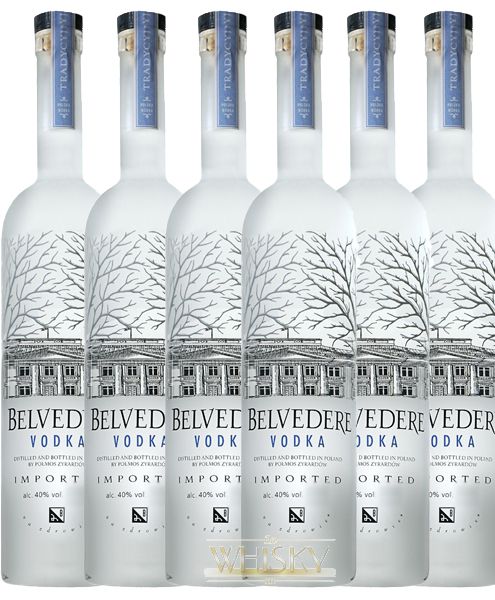 Belvedere Vodka aus Polen 6 x 0,7 Liter