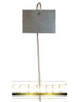 10er Set (Bruchkante) Schilder aus Schiefer mit Metallstab ca. 55 cm