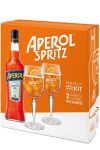 Aperol Aperitivo aus Italien 0,7 Liter + 2 Aperol Glser in Geschenkverpackung