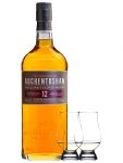 Auchentoshan 12 Jahre Single Malt Whisky 0,7 Liter + 2 Glencairn Gläser