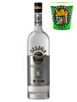 Beluga Noble Russischer Vodka 0,7 Liter + Jello Shot Waldmeister Wackelpudding mit Wodka 42 Gramm Becher