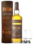 BenRiach 10 Jahre Speyside Malt 0,7 Liter (braune Tube) + 2 Glencairn Gläser