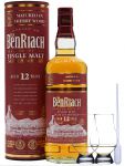 Benriach 12 Jahre Sherry Wood Finish Single Malt Whisky 0,7 Liter + 2 Glencairn Gläser + Einwegpipette 1 Stück