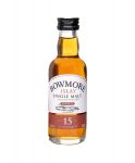 Bowmore 15 Jahre neue Ausstattung Single Malt Whisky Miniatur 5 cl