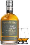 Bruichladdich 2012 Islay Barley Rockside Farm Unpeated Islay Single Malt Whisky 0,7 Liter + 2 Glencairn Gläser