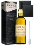 Caol Ila 12 Jahre Islay Single Malt Whisky 0,7 Liter + 2 Schieferuntersetzer 9,5 cm + Einwegpipette 1 Stck
