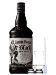 Captain Morgan Black Spiced 37,5 % 0,7 Liter + 2 Glencairn Glser + Einwegpipette 1 Stck