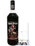 Captain Morgan Black Label Jamaika 40 % 0,7 Liter + 2 Glencairn Glser + Einwegpipette 1 Stck