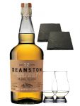Deanston 12 Jahre Single Malt Whisky 0,7 Liter + 2 Glencairn Gläser + 2 Schiefer Glasuntersetzer 9,5 cm