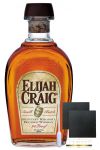 Elijah Craig 12 Jahre Straight Bourbon Whiskey 0,7 Liter + 2 Schieferuntersetzer 9,5 cm + Einwegpipette 1 Stck