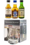 Exclusive Scotch Collection Chivas Regal, Glenlivet & Ballentines 3 x 0,05 Liter mit Glas
