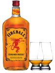 Fireball Whisky Zimt Likr Kanada 0,7 Liter + 2 Glencairn Glser