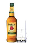 Four Roses Straight Bourbon 1,0 Liter + 2 Glencairn Glser + Einwegpipette 1 Stck