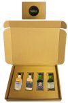 Geschenkbox mit 4 Whisky Miniaturen Set 1