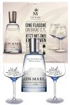 Gin Mare 0,7 Liter aus Spanien mit 2 Gläsern in Geschenkverpackung