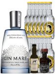 Gin-Set Gin Mare 0,7 Liter + Windspiel Gin 4cl + Filliers Gin 4cl, 12 x Thomas Henry Tonic 0,2 Liter