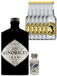 Gin-Set Hendricks Gin Small Batch 0,7 Liter + Nordes Atlantic Gin 0,05 Liter Miniatur + 6 Thomas Henry Tonic Water 0,2 Liter