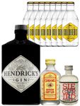 Gin-Set Hendricks Gin Small Batch 0,7 Liter + Siegfried Dry Gin Deutschland 4cl + Gordons Dry Gin 5cl + 8 x Goldberg Tonic Water 0,2 Liter