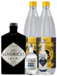 Gin-Set Hendricks Gin Small Batch 0,7 Liter + The Duke München Dry Gin 5 cl + Citadelle Gin aus Frankreich 5 cl + 2 x Thomas Henry Tonic Water 1,0 Liter