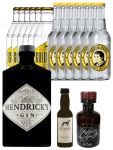 Gin-Set Hendricks Gin Small Batch 0,7 Liter + Windspiel Premium Dry Gin Deutschland 0,04 Liter + Filliers Premium Dry Gin Belgien 0,05 Liter MINIATUR, 6 x Thomas Henry Tonic Water 0,2 Liter, 6 x Goldberg Tonic Water 0,2 Liter